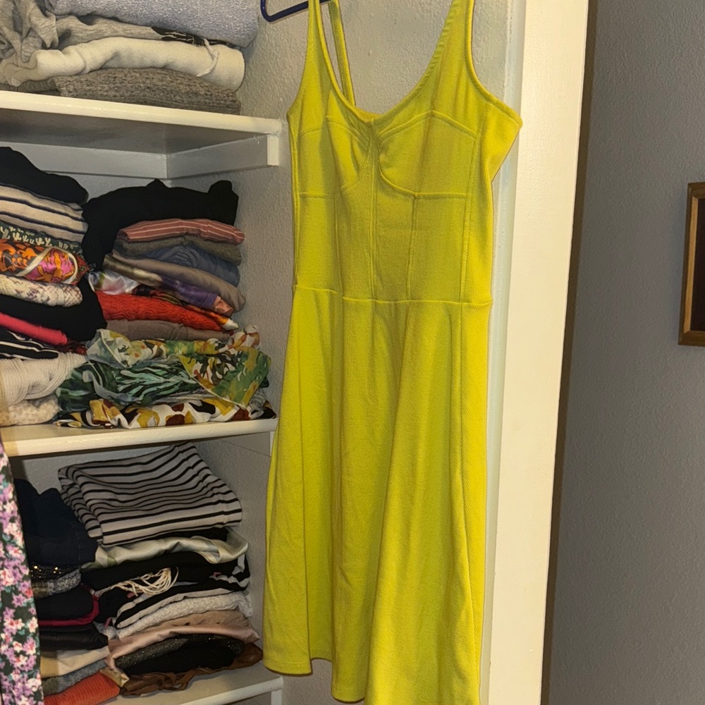Neon yellow dress